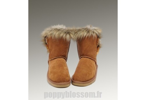 Bottes Ugg Outlet-203 court en fourrure de renard de chataigne?